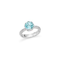 Anello Miluna Donna Unica Colibrì in Argento Topazio LID4026 - LID4026